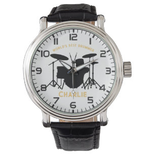 World's Best Drummer Personalized Watch