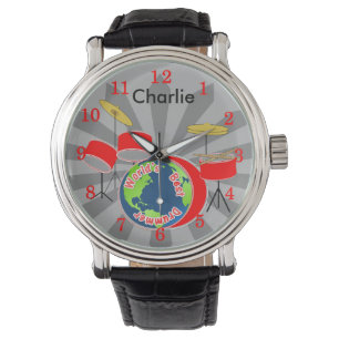 Worlds Best Drummer Personalized Watch
