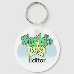 World's Best Editor Keychain