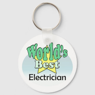 World's Best Electrician Keychain