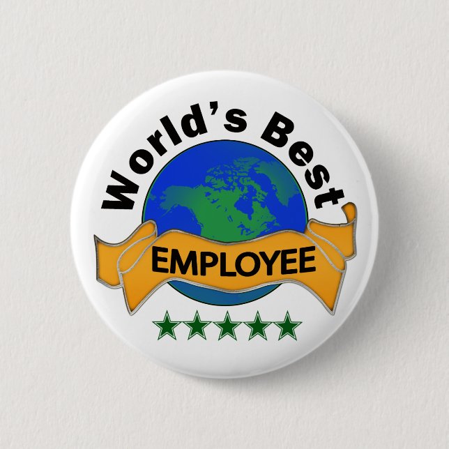World's Best Employee 2 Inch Round Button (Front)