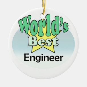 World's best Engineer Ceramic Ornament