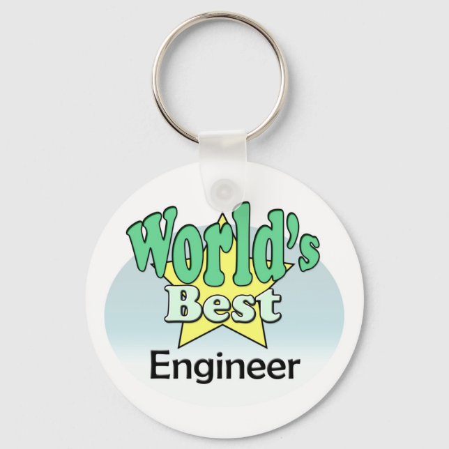 World's Best Engineer Keychain (Front)