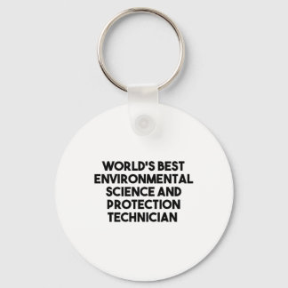Worlds Best Environmental Science Protection Techn Keychain