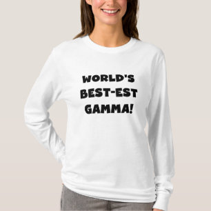 World's Best-est Gamma Black and White T-Shirt