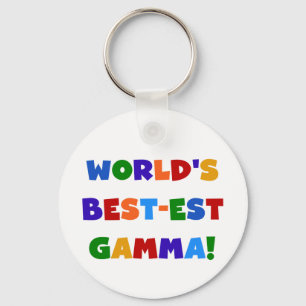 World's Best-est Gamma Bright Colours Gifts Keychain