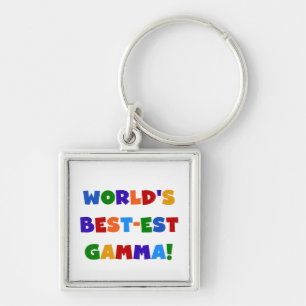 World's Best-est Gamma Bright Colours Gifts Keychain