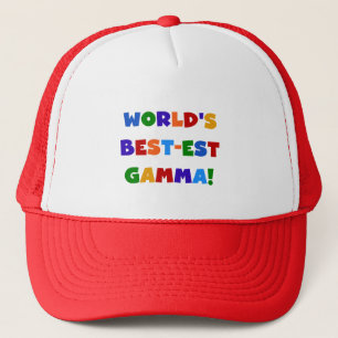 World's Best-est Gamma Bright Colours Gifts Trucker Hat