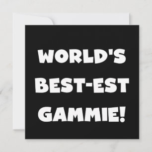 World's Best-est Gammie Black and White Gifts