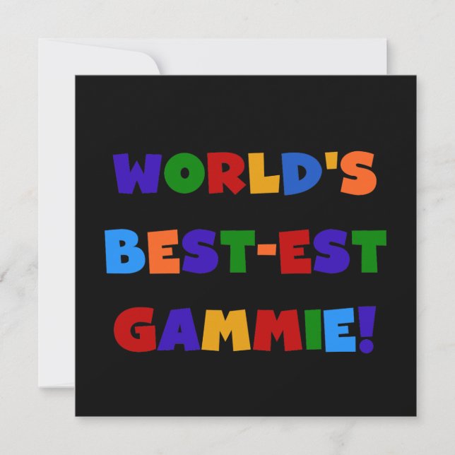 World's Best-est Gammie Bright Colours Gifts (Front)