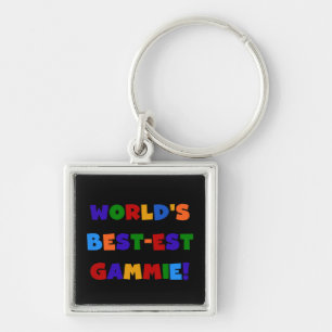 World's Best-est Gammie Bright Colours Gifts Keychain