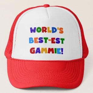 World's Best-est Gammie Bright Colours Gifts Trucker Hat