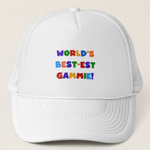 World's Best-est Gammie Bright Colours Gifts Trucker Hat