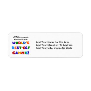 World's Best-est Gammie T-shirts and Gifts