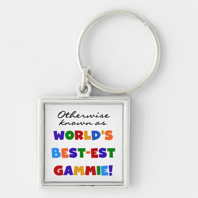 World's Best-est Gammie T-shirts and Gifts Keychain (Front)