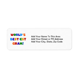 World's Best-est Gram Bright Colours Gifts