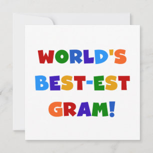 World's Best-est Gram Bright Colours Gifts
