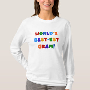 World's Best-est Gram Bright Colours Gifts T-Shirt