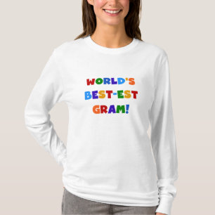 World's Best-est Gram Bright Colours Gifts T-Shirt