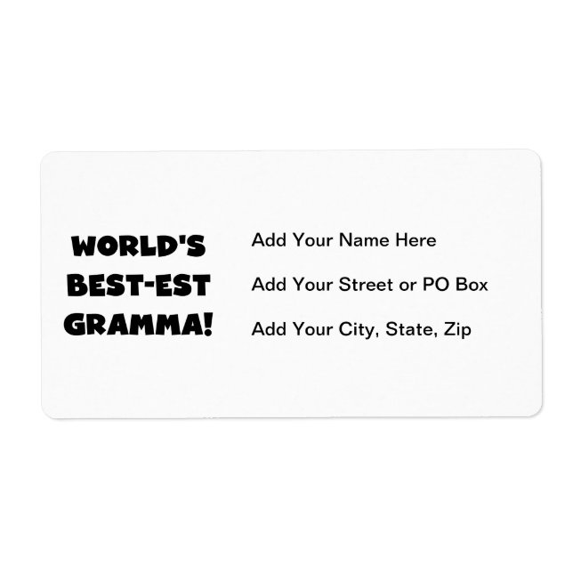 World's Best-est Gramma Black or White (Front)