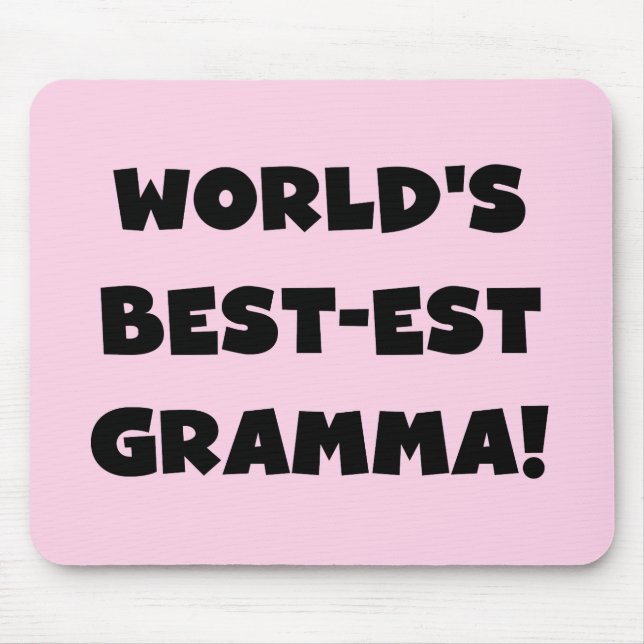World's Best-est Gramma Black or White Mouse Pad (Front)