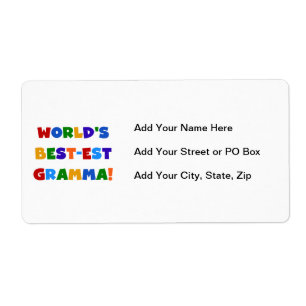 World's Best-est Gramma Bright Colours
