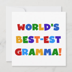 World's Best-est Gramma Bright Colours