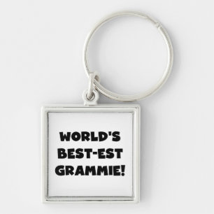 World's Best-est Grammie Black or White Gifts Keychain