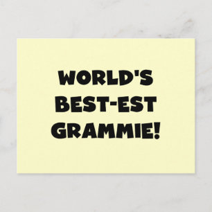 World's Best-est Grammie Black or White Gifts Postcard
