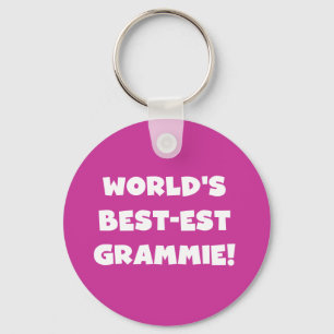 World's Best-est Grammie White T-shirts and Gifts Keychain