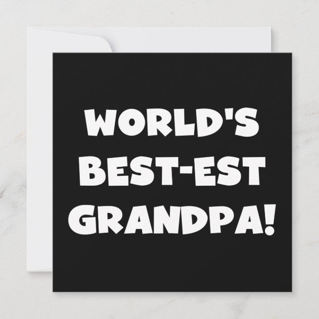 World's Best-est Grandpa Black or White Text (Front)