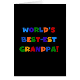 World's Best-est Grandpa Bright Colours T-shirts