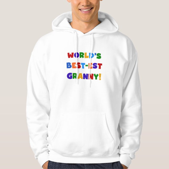 World's Best-est Granny Bright Colours Hoodie (Front)