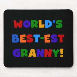 World's Best-est Granny Bright Colours Mouse Pad