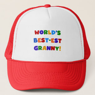 World's Best-est Granny Bright Colours Trucker Hat