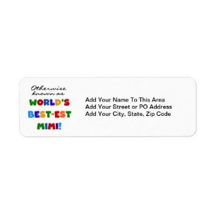 World's Best-est Mimi Bright Colours T-shirts