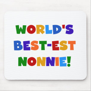 World's Best-est Nonnie Bright Colours Gifts Mouse Pad