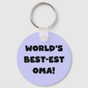World's Best-est Oma Black or White Gifts Keychain