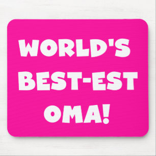 World's Best-est Oma Black or White Gifts Mouse Pad