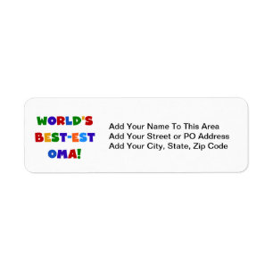 World's Best-est Oma Bright Colours Gifts