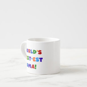 World's Best-est Oma Bright Colours Gifts Espresso Cup