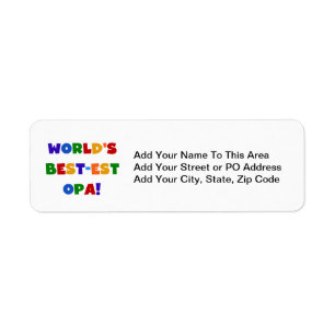 World's Best-est Opa Bright Colours Gifts