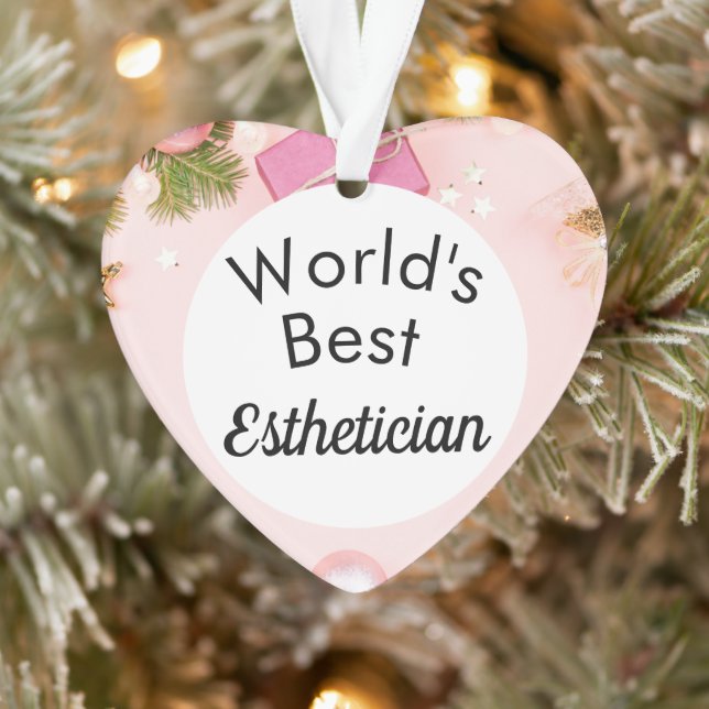 World's best esthetician ornament (Tree)