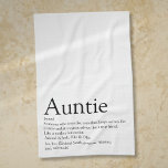 World's Best Ever Aunt, Auntie Definition Fun Kitchen Towel<br><div class="desc">Personalise for your special,  favourite Aunt or Auntie to create a unique gift. A perfect way to show her how amazing she is every day. Designed by Thisisnotme©</div>
