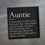 World's Best Ever Aunt Auntie Definition Magnet<br><div class="desc">Personalize for your special,  favourite Aunt or Auntie to create a unique gift. A perfect way to show her how amazing she is every day. Designed by Thisisnotme©</div>