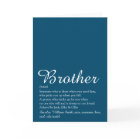 World's Best Ever Brother Definition Script Blue