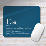 World's Best Ever Dad Daddy Father Definition Blue Mouse Pad<br><div class="desc">Personalise for your special dad,  daddy or father to create a unique gift for Father's day,  birthdays,  Christmas or any day you want to show how much he means to you. An ideal way to show him how amazing he is every day. Designed by Thisisnotme©</div>