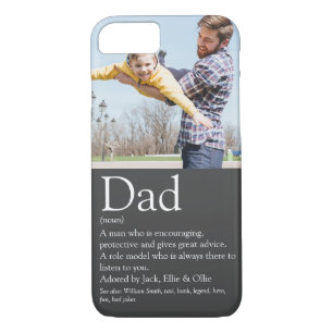 World's Best Ever Dad Definition Fun Photo Grey Case-Mate iPhone Case