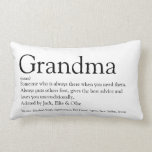 World's Best Ever Grandma, Grandmother Definition Lumbar Pillow<br><div class="desc">Personalise for your special Grandma, Grandmother, Granny, Nan, Nanny or Abuela to create a unique gift for birthdays, Christmas, mother's day, baby showers, or any day you want to show how much she means to you. A perfect way to show her how amazing she is every day. Designed by Thisisnotme©...</div>