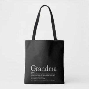 World's Best Ever Grandma, Grandmother Definition Tote Bag